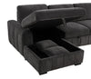Pastrana Upholstered Sleeper Sectional Sofa LAF Chaise Grey — product view 14