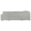 Devonshire Sleeper Sectional Sofa Storage Chaise Grey — product view 14