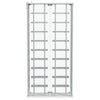 Montara Tempered Glass Wine Storage LED Curio Cabinet Chrome — product view 14