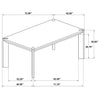 Bruner 7-piece 72-inch Rectangular Dining Set Natural Brown — product view 14