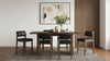 Kehoe Upholstered Counter Height Chair Black and Walnut (Set of 2) — product view 14