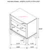 Granada 2-drawer Glass Top Nightstand Natural Pine — product view 14