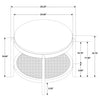 Arini 2-piece Round Coffee and End Table Set Sand Wash — product view 14