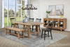 Middleton 76-inch Extension Leaf Dining Table Natural Brown — product view 14