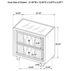 Lorient 2-drawer LED Nightstand with USB Black — product view 14