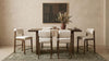 Kehoe Upholstered Counter Height Chair Cream and Walnut (Set of 2) — product view 14