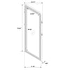 Arini Cane Weave Full Length Standing Floor Mirror Black — product view 14