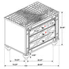 Gunnison 2-drawer Nightstand Silver Metallic — product view 14