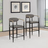 Tina Fabric Upholstered Bar Chair Grey (Set of 2) — product view 14
