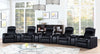 Cyrus Upholstered Track Arm Recliner Black — product view 14