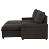 Demko Sleeper Sectional Sofa with Speaker and Storage Chaise Brown — product view 14