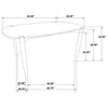 Dortch 5-piece Oval Solid Wood Dining Set Walnut — product view 14