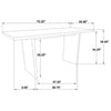 Decker 7-piece 70-inch Rectangular Counter Height Dining Set Grey and Natural Oak — product view 14