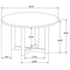 Crestmore 5-piece 46-inch Round Wood Dining Table Set Walnut — product view 14