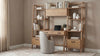 Fabian 4-piece Computer Desk and Bookshelf Set Distressed Light Brown — product view 14