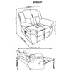 Bahrain Upholstered Power Glider Recliner Charcoal — product view 14