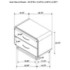 Amsbury 2-drawer Nightstand Bedside Table Nutmeg — product view 14