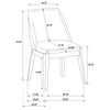 Franklin Upholstered Dining Side Chair Grey (Set of 2) — product view 14
