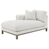 Geneva Boucle Upholstered Sectional Chaise Sofa Sand — product view 14