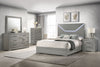 Ives 6-drawer Dresser and Mirror Grey High Gloss — product view 14