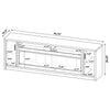 Eddy 79-inch 2-door TV Stand Fireplace Media Console Mango — product view 15