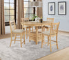 Lavon Oval 60-inch Counter Height Extension Dining Table Light Oak — product view 15