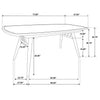 Croyden 7-piece Rectangular Dining Set Weathered Natural — product view 15