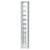 Montara Tempered Glass Wine Storage LED Curio Cabinet Chrome — product view 15