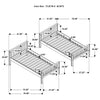 Dakota Wood Twin Over Twin Bunk Bed Natural — product view 15