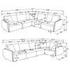 Elysia 5-piece Fabric Upholstered Modular Sectional Sofa Coral — product view 15