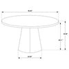 Franklin 5-piece 50-inch Round Dining Table Set Grey and Dark Oak — product view 15