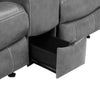 Conrad 3-piece Upholstered Padded Arm Motion Sofa Set Grey — product view 15