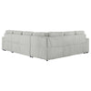 Devonshire Sleeper Sectional Sofa Storage Chaise Grey — product view 15