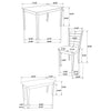 Guillen 5-piece Rectangular Dining Table Set Cappuccino — product view 16