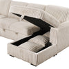 Devonshire Sleeper Sectional Sofa Storage Chaise Camel — product view 16