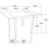 Kelso 3-piece Drop Leaf Dining Table Set Cappuccino and Tan — product view 16