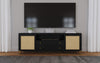 Arini Rattan Cane 2-door TV Stand Media Console Black — product view 16