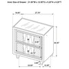 Lorient 2-drawer LED Nightstand with USB Ivory and Camel — product view 16
