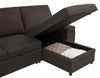 Demko Sleeper Sectional Sofa with Speaker and Storage Chaise Brown — product view 16
