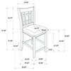 Lavon 5-piece Oval Counter Height Dining Set Light Oak — product view 17