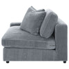 Blaine Upholstered Reversible Chaise Sectional Sofa Fog — product view 17