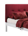 Paprika Platform Bed — White, Red
