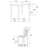 Robles 5-piece Rectangular Dining Table Set Chestnut — product view 17