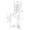 Kelso 3-piece Drop Leaf Dining Table Set Cappuccino and Tan — product view 17