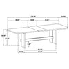 Kailani 10-piece Wood Dining Set with Sideboard Beige Oak — product view 17