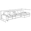 Blaine Upholstered Reversible Chaise Sectional Sofa Sand — product view 17