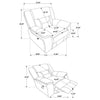 Greer 3-piece Upholstered Reclining Sofa Set Taupe — product view 17