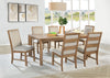 Bruner Upholstered Side Chair Natural Brown (Set of 2) — product view 17