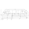Geneva Boucle Upholstered Sectional Chaise Sofa Sand — product view 19