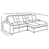 Blaine Upholstered Reversible Chaise Sectional Sofa Fog — product view 20